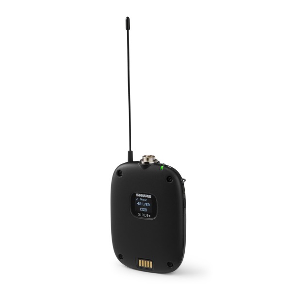 Shure SLXD1 Bodypack Transmitter Left Angle