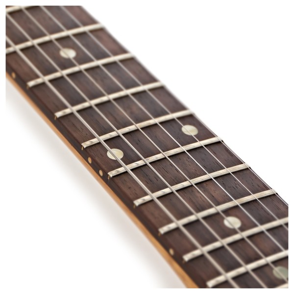 Gibson Custom 1958 Korina Explorer Reissue, White Pickguard #85729 - fretboard