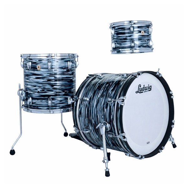 Ludwig Classic Maple 20" 3pc Downbeat, Black Oyster - Main