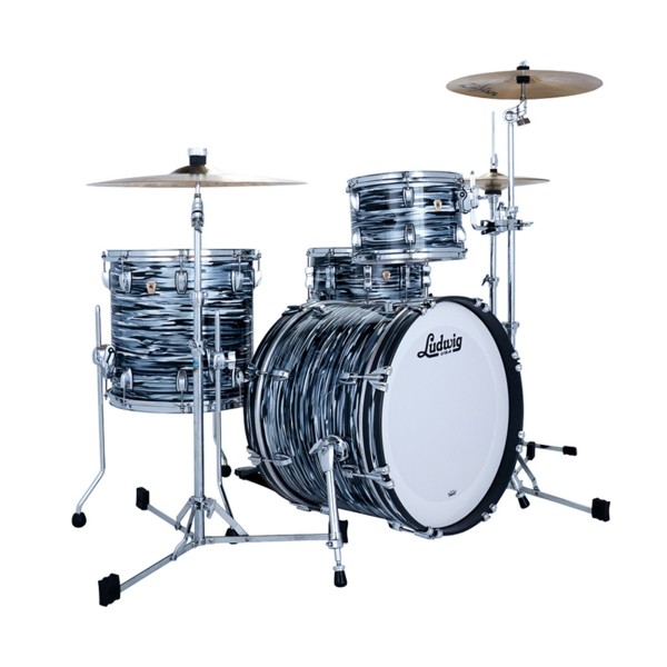 Ludwig Classic Maple 20" 3pc Downbeat, Black Oyster