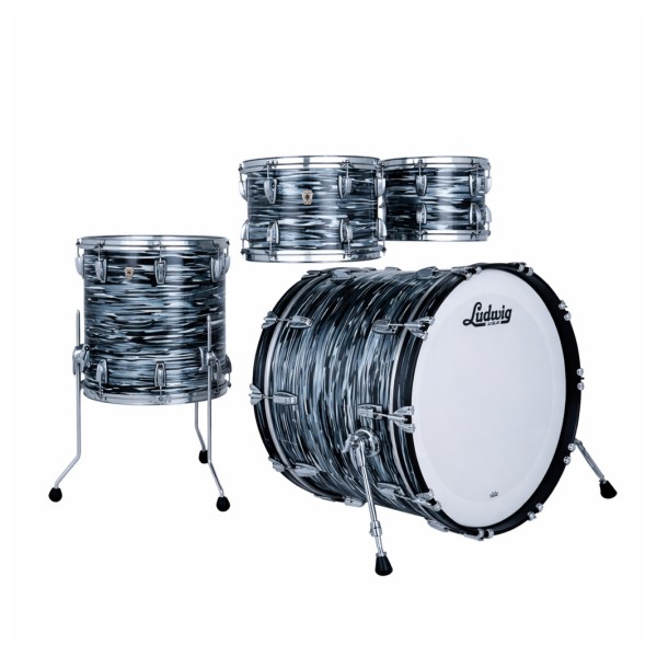 Ludwig Classic Maple 22" 4pc Studio, Black Oyster - Main