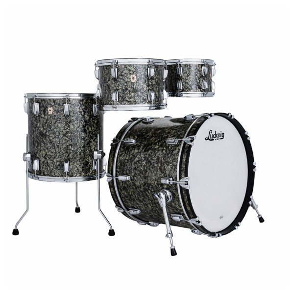 Ludwig Classic Maple 22" 4pc Studio, Moss Green