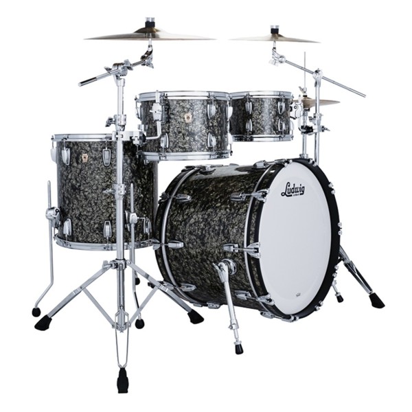 Ludwig Classic Maple 22" 4pc Studio, Moss Green
