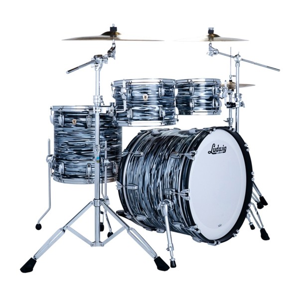 Ludwig Classic Maple 22" 4pc Studio, Black Oyster