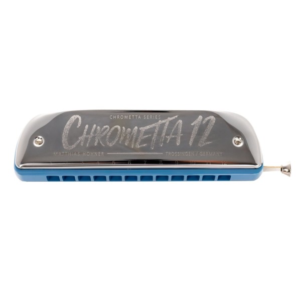 Hohner Chrometta Colour 12, G Major, Blue at Gear4music