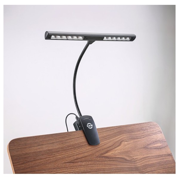 K&M 12266 Orchestra Rechargeable Music Stand Light