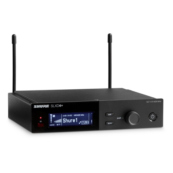 Shure SLXD4 Wireless Receiver Right Angle