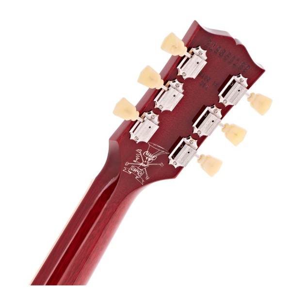 Gibson Slash "Jessica" Les Paul Standard, Honey Burst / Red Back #219850189 - back of headstock