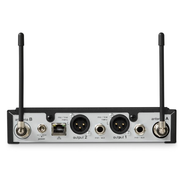 Shure SLXD4D Dual Wireless Receiver Rear View