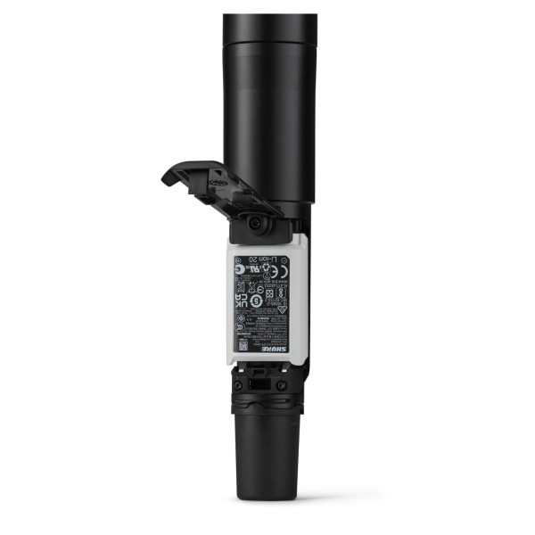 Shure SLXD2 Handheld Transmitter SM58 Front View Battery