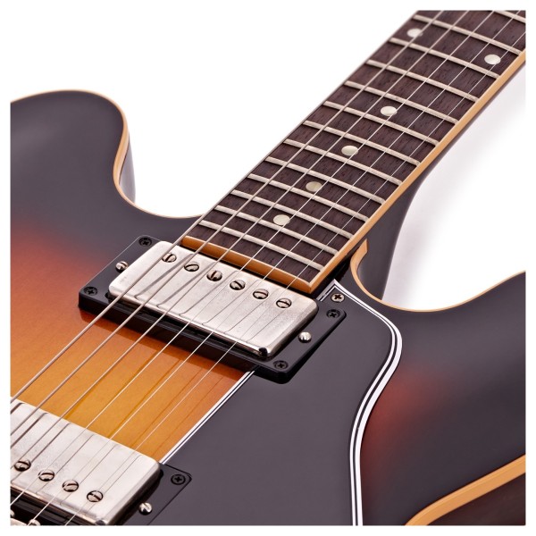 Gibson Custom 1961 ES-335 Reissue VOS, Vintage Burst #150308 - upper frets