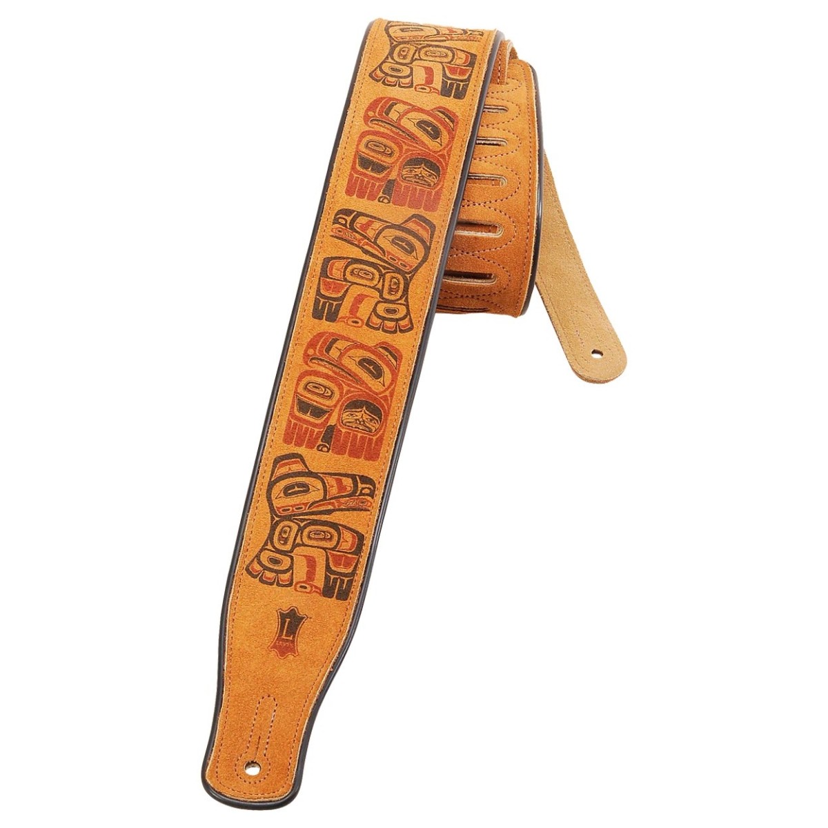 Levys Grand Mesa 2.5″ Suede Guitar Strap Totem Poles