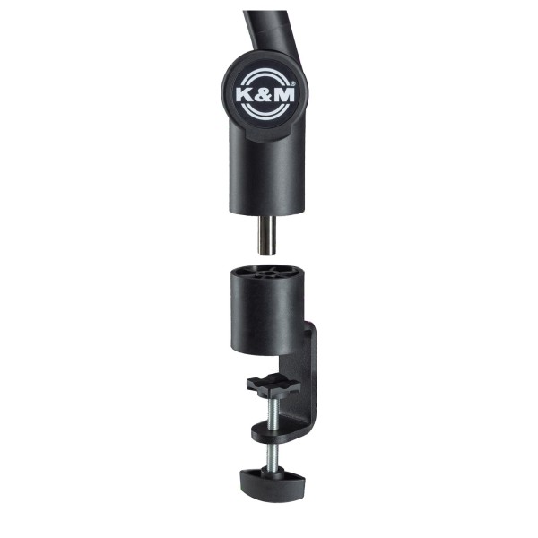 K&M 23868 Microphone Desk Arm - Clamp and Coupler
