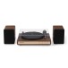 Crosley C65 Bluetooth Turntable and Speakers, Walnut - Front Top