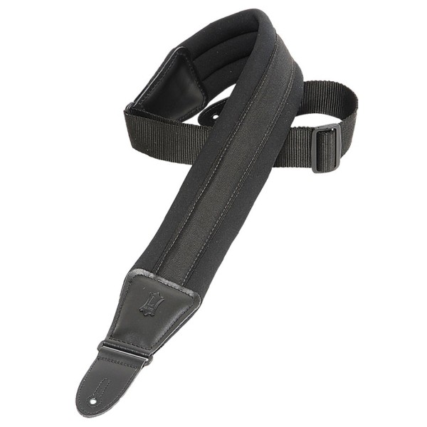 Levy's Comfort Series 3.25" Neoprene Guitar Strap, Black