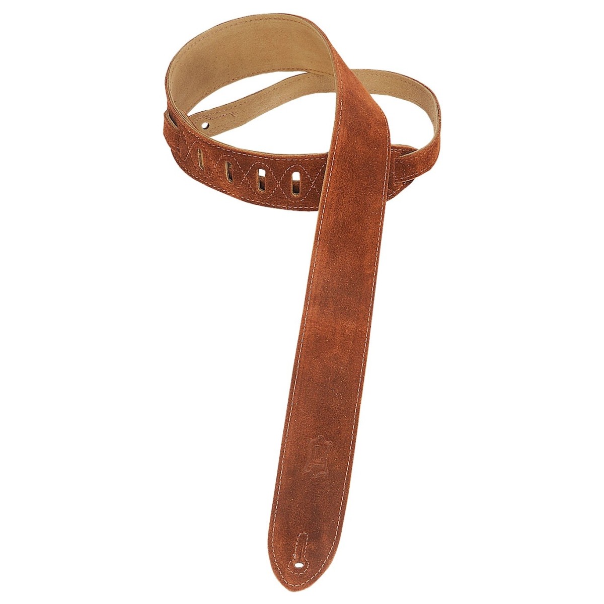 Click to view product details and reviews for Levys Simply Suede 2 Guitar Strap Brown.