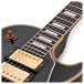 Gibson Custom 1957 Les Paul Custom Reissue 3-Pickup Bigsby Light Aged, Ebony #751270 - upper frets
