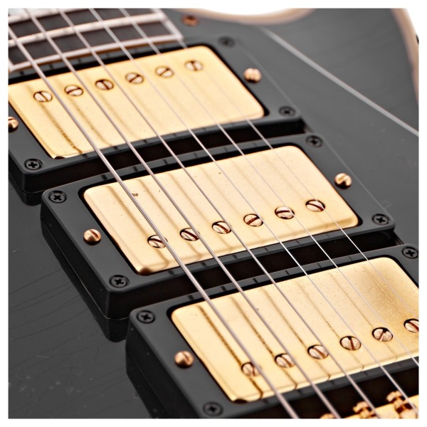 Gibson Custom 1957 Les Paul Custom Reissue 3-Pickup Bigsby Light Aged, Ebony #751270 - pickups