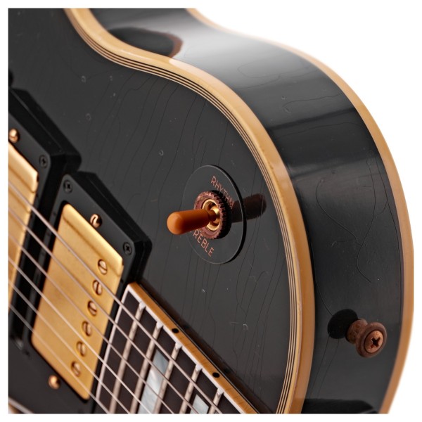Gibson Custom 1957 Les Paul Custom Reissue 3-Pickup Bigsby Light Aged, Ebony #751270 - pickup selector