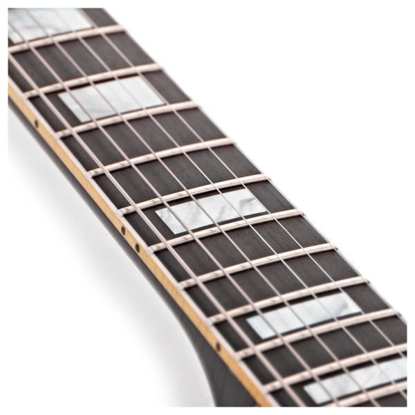 Gibson Custom 1957 Les Paul Custom Reissue 3-Pickup Bigsby Light Aged, Ebony #751270 - fretboard