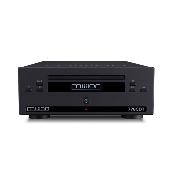 Mission 778CDT CD Transport, Black FRONT 