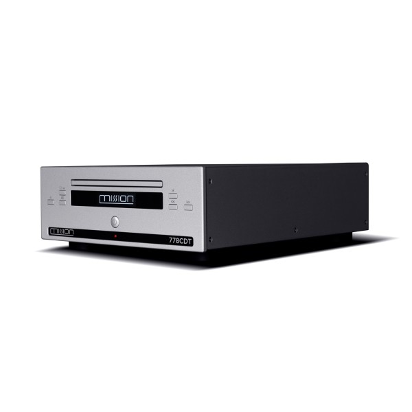 Mission 778CDT CD Transport, Silver left 
