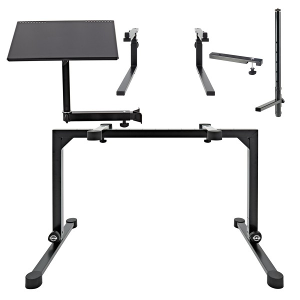 K&M 18810 Omega Keyboard Table and Accessories Bundle