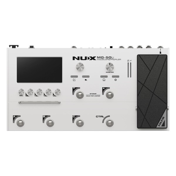 NUX MG-50li Guitar Multi-FX Processor & Profiler, White