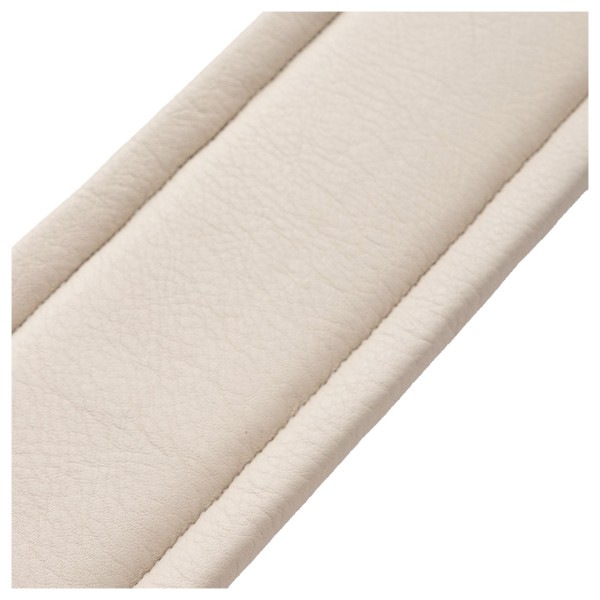 Levy's M26PD-BRN 3" Top Grain Leather Strap, Bark Brown on Cream - underside
