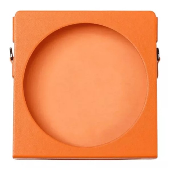 FiiO Leather Case for the FiiO DM15 CD Player, Orange - front 