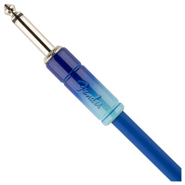 Fender Ombre Cable, 3m/10ft, Belair Blue - cable end
