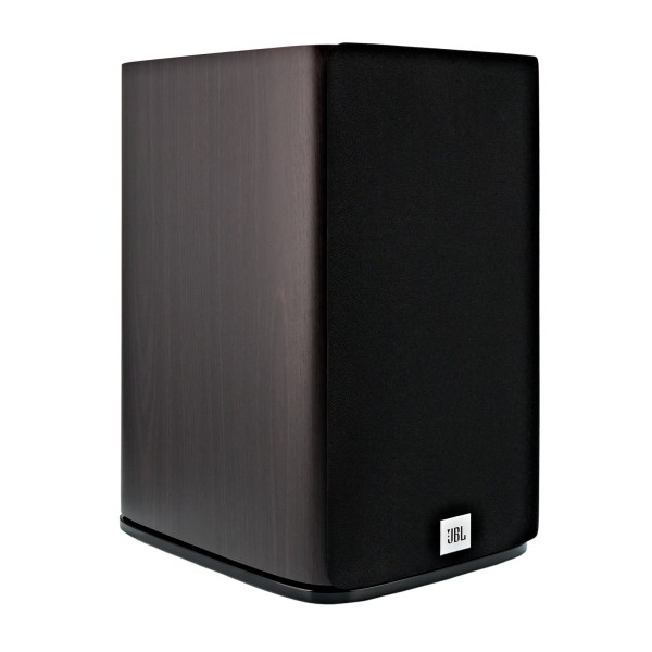 JBL Studio 630 Bookshelf Speakers (Pair), Dark Wood  -right grille 