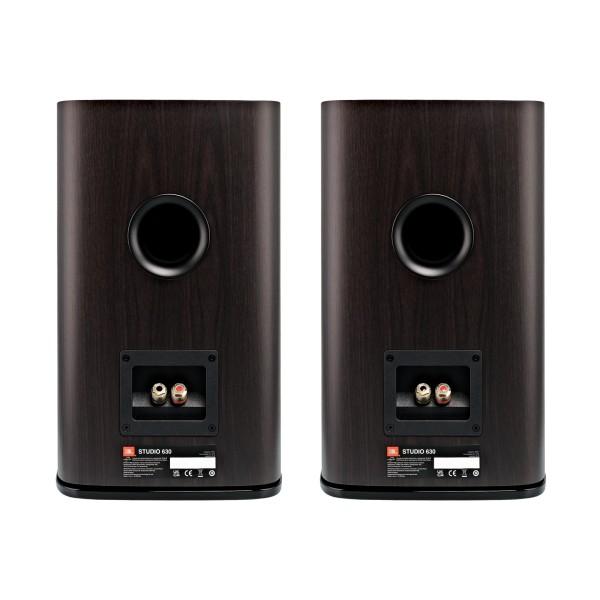 JBL Studio 630 Bookshelf Speakers (Pair), Dark Wood at AV.com