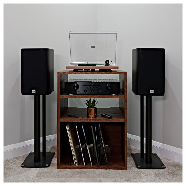 JBL Studio 630 Bookshelf Speakers (Pair), Dark Wood lifestyle 1