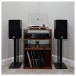 JBL Studio 630 Bookshelf Speakers (Pair), Dark Wood lifestyle 1