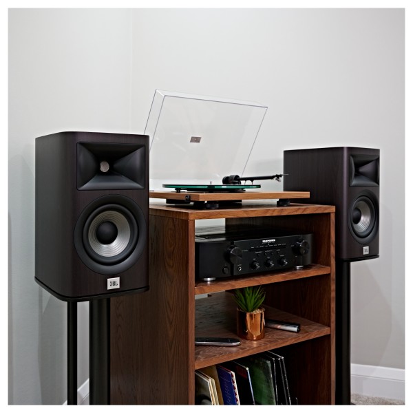 JBL Studio 630 Bookshelf Speakers (Pair), Dark Wood at AV.com