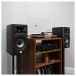 JBL Studio 630 Bookshelf Speakers (Pair), Dark Wood lifestyle 2 