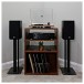JBL Studio 620 Bookshelf Speaker (Pair), Dark Wood lifestlye 1 