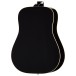 Epiphone Hummingbird Tribute​, Ebony - back of body