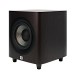 JBL Studio 650P Subwoofer, Dark Wood tight angle 