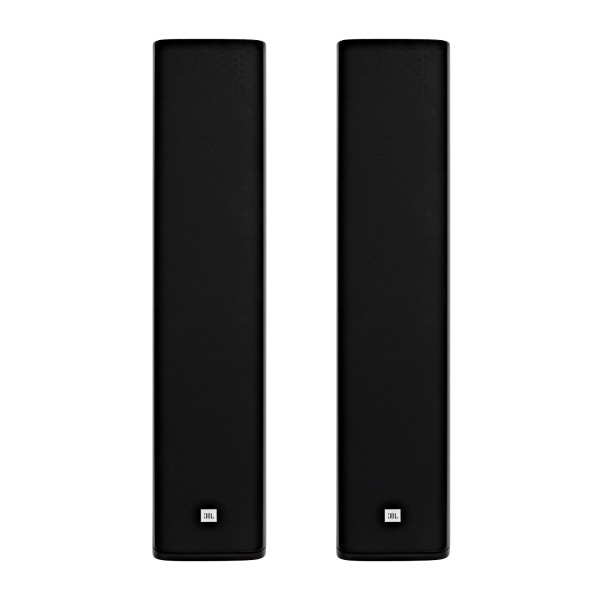JBL Studio 680 Floorstanding Speaker (Pair), Dark Wood - front grille 