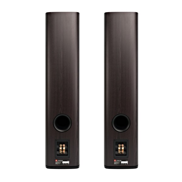 JBL Studio 680 Floorstanding Speaker (Pair), Dark Wood dual rear 