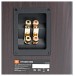 JBL Studio 680 Floorstanding Speaker (Pair), Dark Wood - terminals 