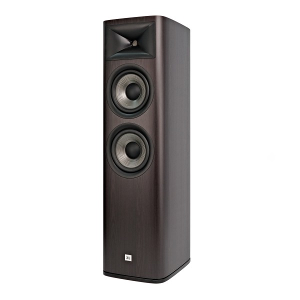 JBL Studio 690 Floorstanding Speaker (Pair), Dark Wood left 