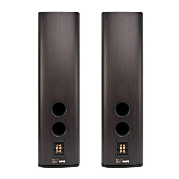 JBL Studio 690 Floorstanding Speaker (Pair), Dark Wood rear 