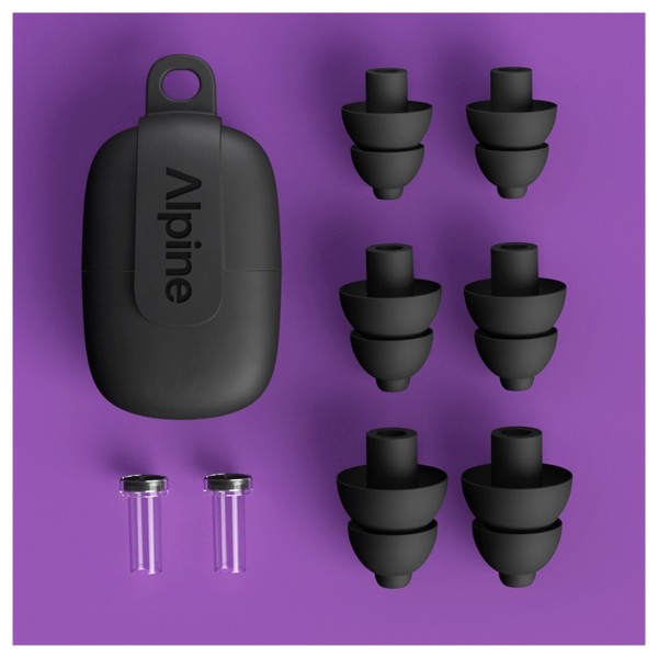 Alpine PartyPlug Pro Earplugs, Black