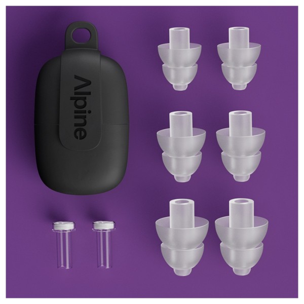 Alpine PartyPlug Pro Earplugs, Transparent
