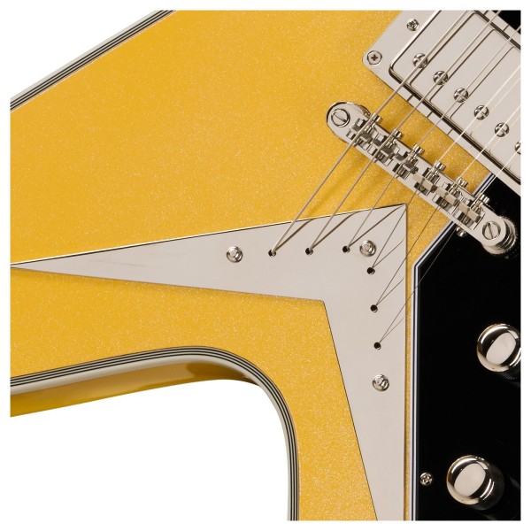 Epiphone Flying V Custom Futura, Solaris Shift - bridge