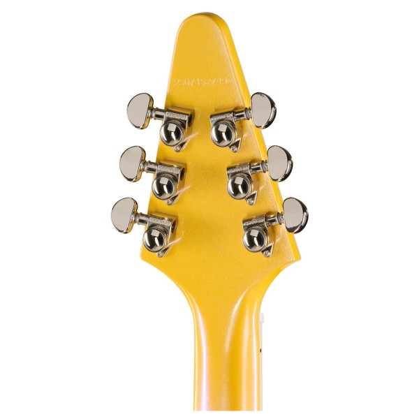 Epiphone Flying V Custom Futura, Solaris Shift - back of headstock