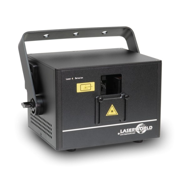 Laserworld CUBE 1.5 RGB Battery Powered Laser System with App Control - Left Angle